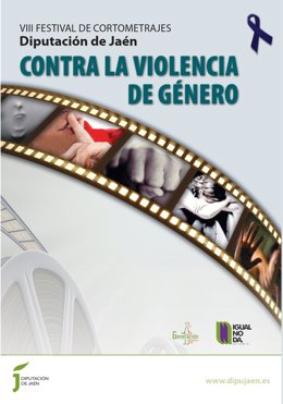 Portada del folleto de la VIII edición del Festival de Cortos contra la Violencia de Género.