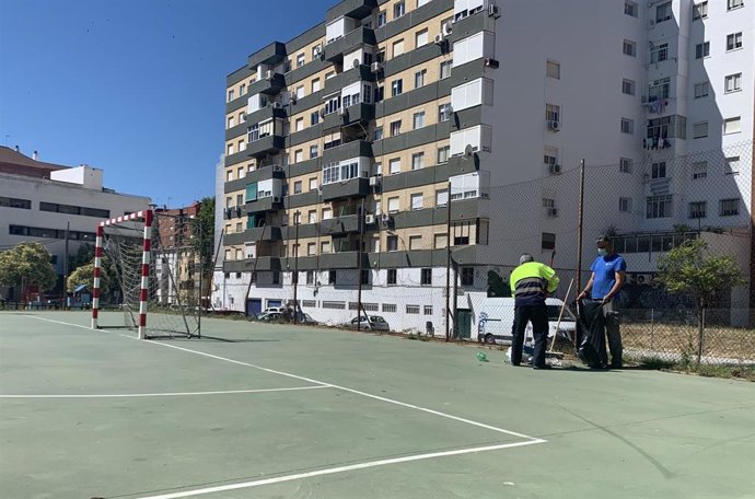 Imagen de archivo de una pista de fútbol sala.