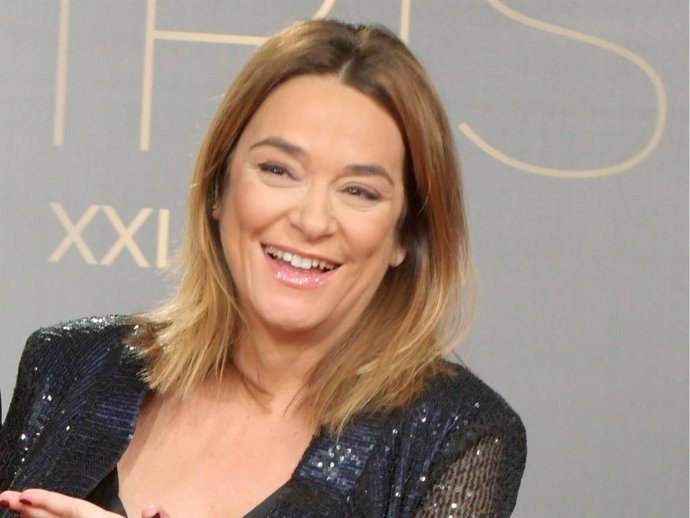 Toñi Moreno posa de lo más feliz en la última entrega de los Premios Iris de la Televisión