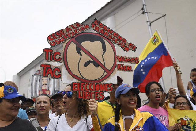 Protesta en Venezuela contra el Gobierno de Nicolás Maduro