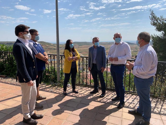 Joaquín Juste y otros miembros del PP han estado este martes en Andorra