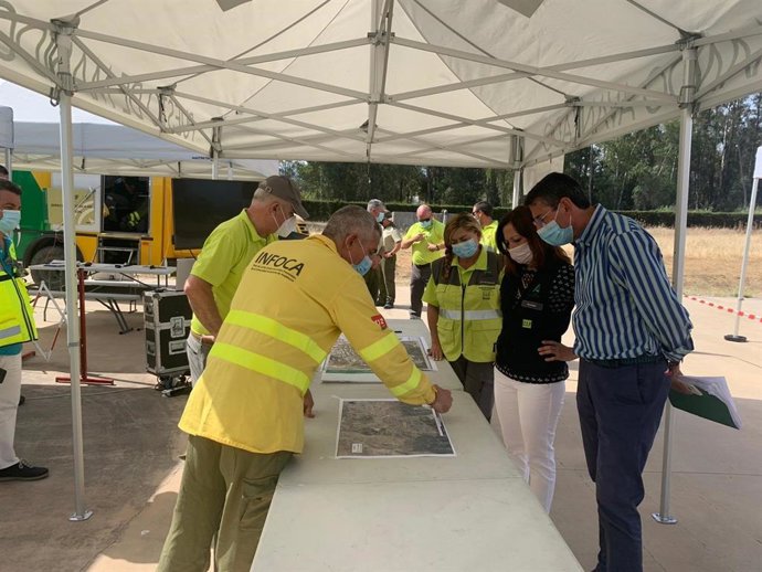 Simulacro de incendios forestal