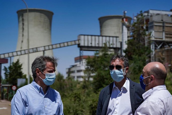 Daniel Pérez Calvo, portavoz de Cs en las Cortes, ha asistido al cierre de la Central Térmica de Andorra