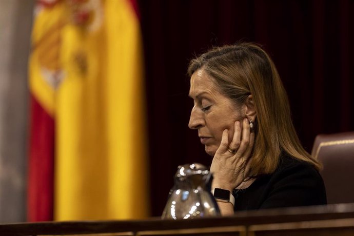 La vice presidenta segunda del Congreso de los Diputados, Ana Pastor, durante la sesión en la que el se ejerce el control al Gobierno y se trata la sexta prórroga del estado de alarma por la crisis del Covid-19. En Madrid, (España), a 3 de junio de 2020.
