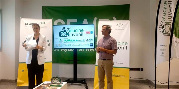 Gala del II Festival Andalucine Juvenil, celebrada de forma virtual por el Covid, en la que ha participado la directora general de Coordinación de Políticas Migratorias de la Junta, María del Mar Ahumada.