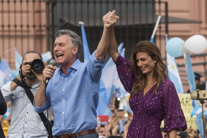 Mauricio Macri y su mujer, Juliana Awada