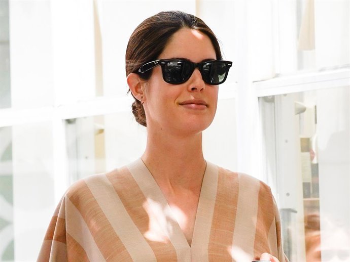 Sofía Palazuelo, radiante, de compras en la recta final de su embarazo