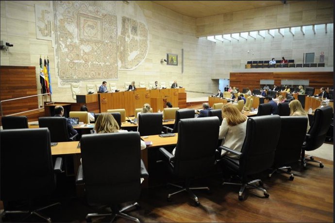 Pleno en la Asamblea de Extremadura