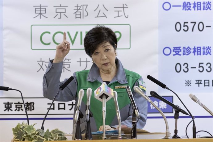 Coronavirus.- Tokio mantiene su tendencia al alza y registra su mayor dato de co