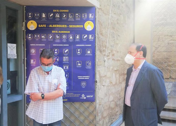 El albergue de Logroño reabre sus puertas, como otros 140 en todo el Camino, dentro de la campaña 'Albergue seguro'.