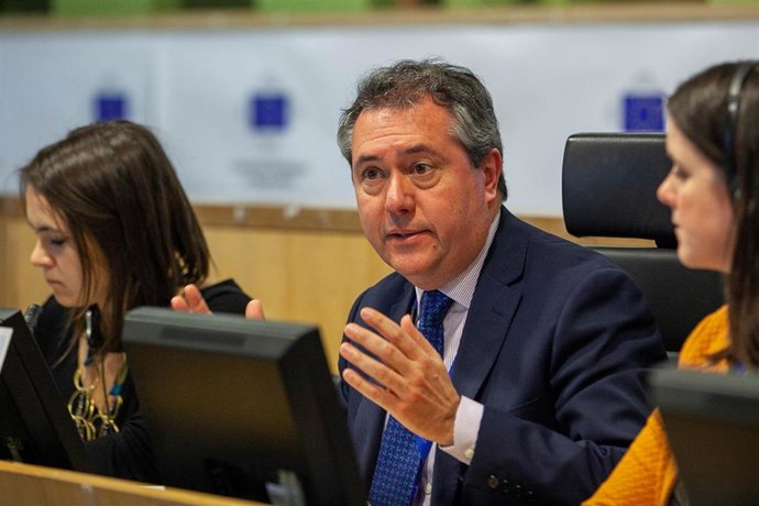 Juan Espadas en su intervención en el comité