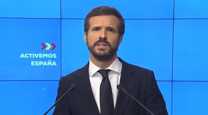 El presidente nacional del Partido Popular, Pablo Casado.