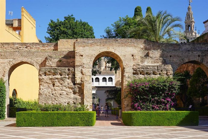 Vista del Real Alcázar de Sevilla