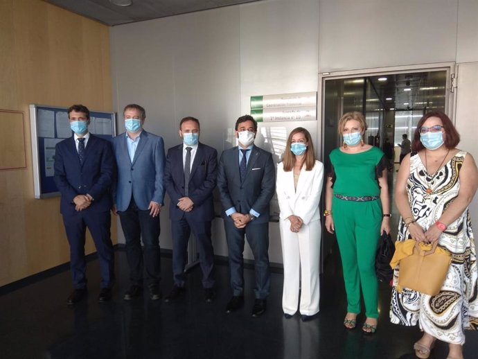 Representantes de la Junta y operadores judiciales visitan el juzgado de Primera Instancia número 10 de Almería