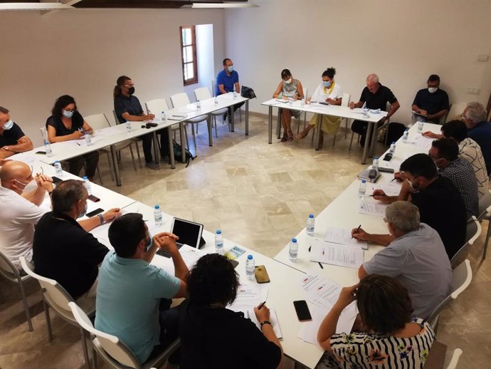 Reunión de la Mesa de alcaldes de la Sierra de Tramuntana con el Consell de Mallorca.