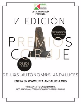 Imagen del cartel de la V Edición de los premios 'Coraje de los autónomos andaluces'.