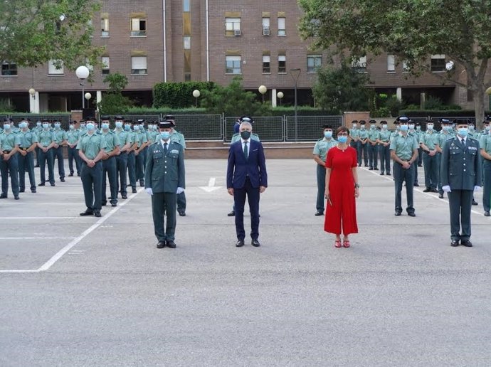 El ministro del Interior, Fernando Grande-Marlaska, en el acto de incorporación de nuevos guardias civiles en Madrid