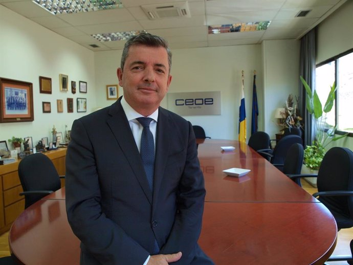 El secretario general de CEOE-Tenerife, Eduardo Bezares