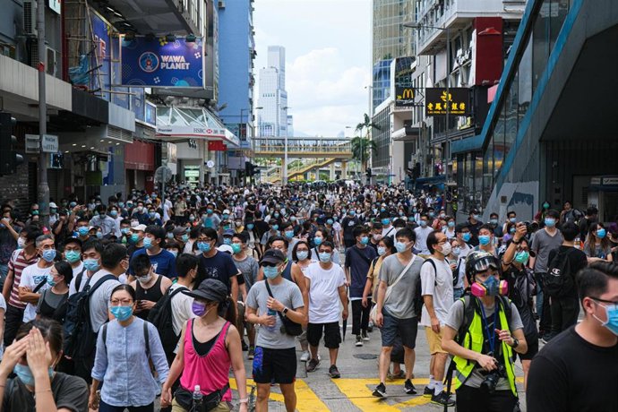 Protestas en Hong Kong contra la ley de seguridad nacional