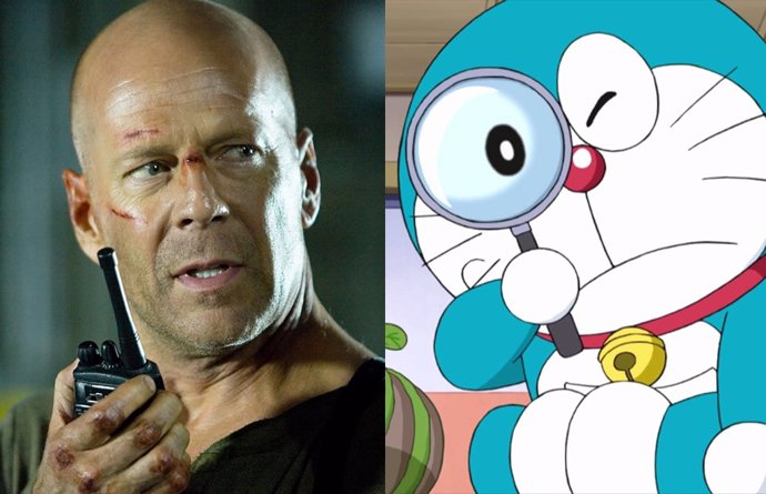 Bruce Willis es Doraemon en el anuncio japonés sobre el 5G más bizarro que verás jamás