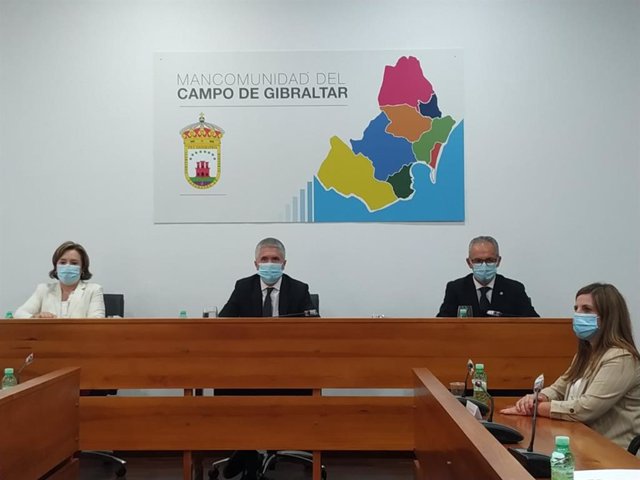 Reunion de Fernando Grande-Marlaska con la Mancomunidad de Municipios del Campo de Gibraltar