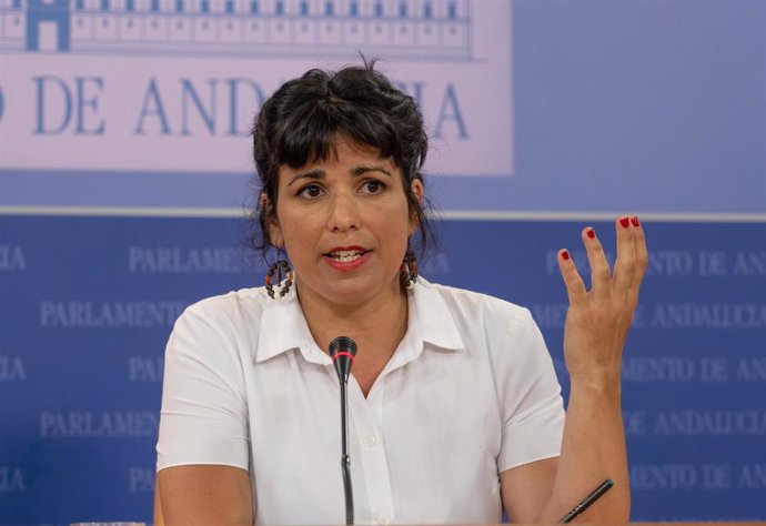 La presidenta del grupo parlamentario de Adelante Andalucía, Teresa Rodríguez, en una foto de archivo