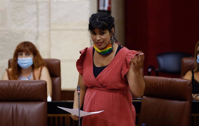 La portavoz del grupo parlamentario Adelante Andalucía, Teresa Rodriguez, en una foto de archivo