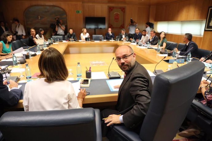 Imagen de archivo del presidente de la Asamblea de Madrid, Juan Trinidad, durante una reunión de la Junta de Portavoces.