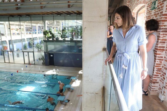 Imagen de recurso de la delegada de Deporte del Ayuntamiento de Madrid, Sofía Miranda, durante la inauguración del curso 2019-2020 del programa deportivo municipal.