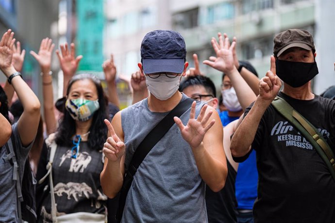China.- Un joven, primer imputado por incitar a la secesión y terrorismo en Hong