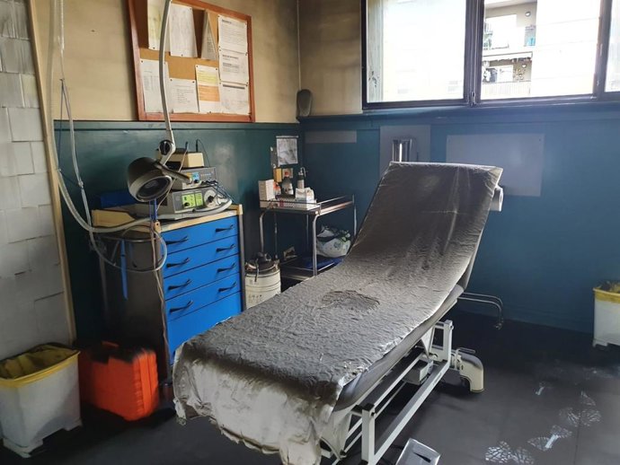 Incendio en el CAP Jordi Nadal de Salt (Girona)