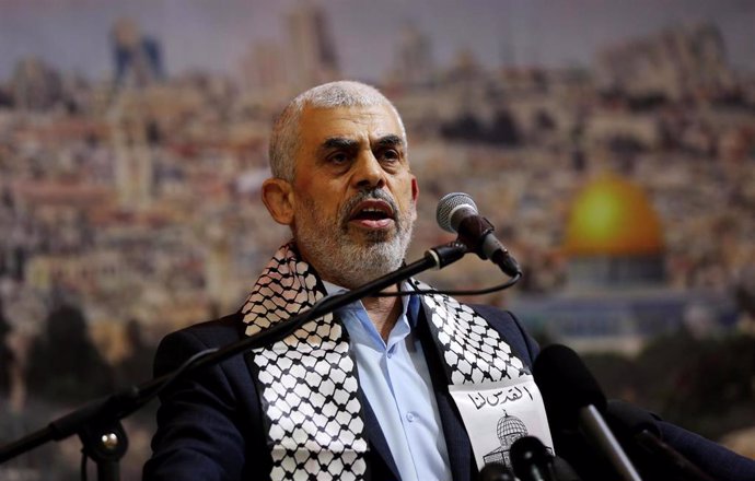 El líder del Movimiento de Resistencia Islámica (Hamás) en la Franja de Gaza, Yahya Sinuar