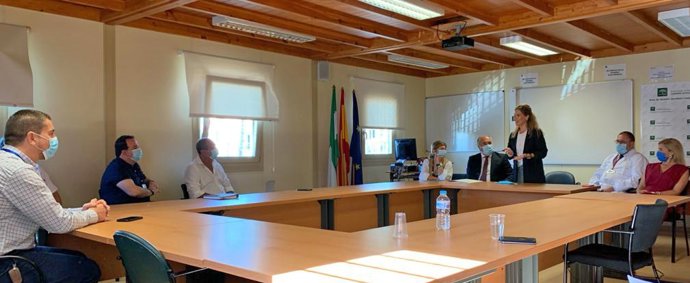 Mestre reunida en el Hospital Punta Europa