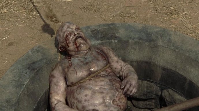 Imagen de un zombie en The Walking Dead