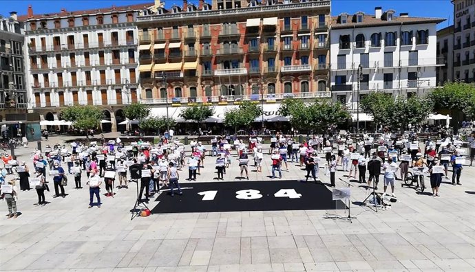 Concentración en Pamplona para rechazar la situación de los presos encarcelados lejos de sus lugares de arraigo