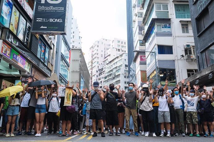 Protestas en Hong Kong. 