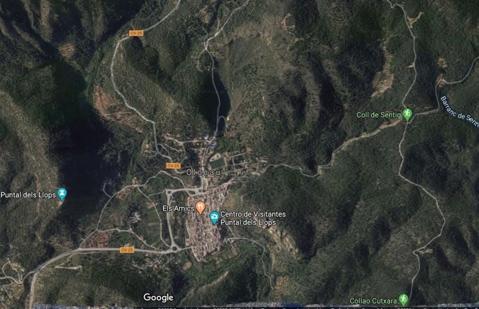 Término municipal de Olocau y montañas de los alrededores