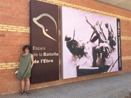 La directora del Consorcio Memorial de los Espacios de la Batalla del Ebro (Comebe), Teresa Ferré.