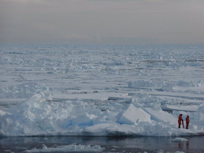 Descubren el origen y composición del témpano MOSAiC, a la deriva en el Ártico