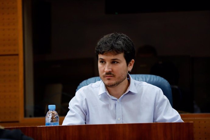 El portavoz de MásMadrid en la Asamblea de la Comunidad de Madrid, Pablo Gómez Perpiny