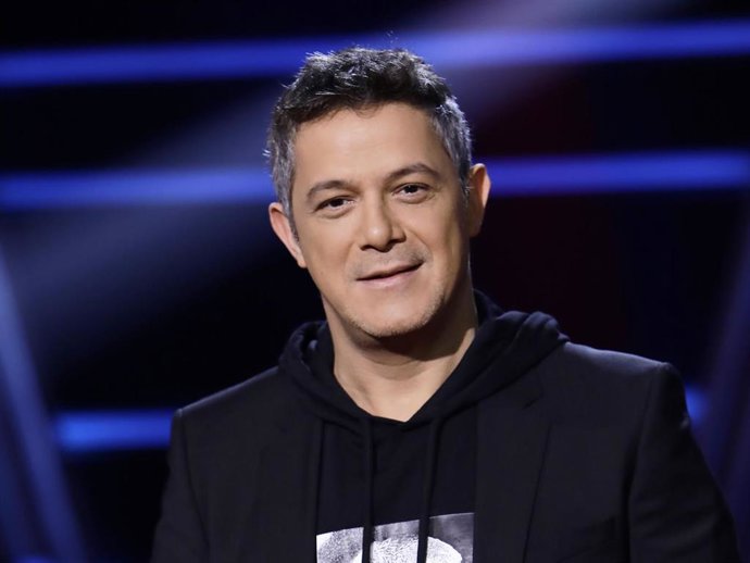 Alejandro Sanz durante la presentación de "La Voz" en la que ejerce de coach