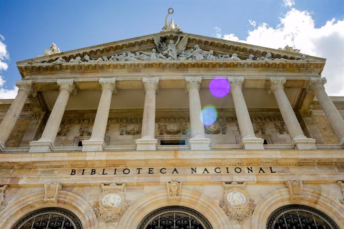 Fachada de la Biblioteca Nacional de España (BNE). En Madrid (España), a 9 de junio de 2020.