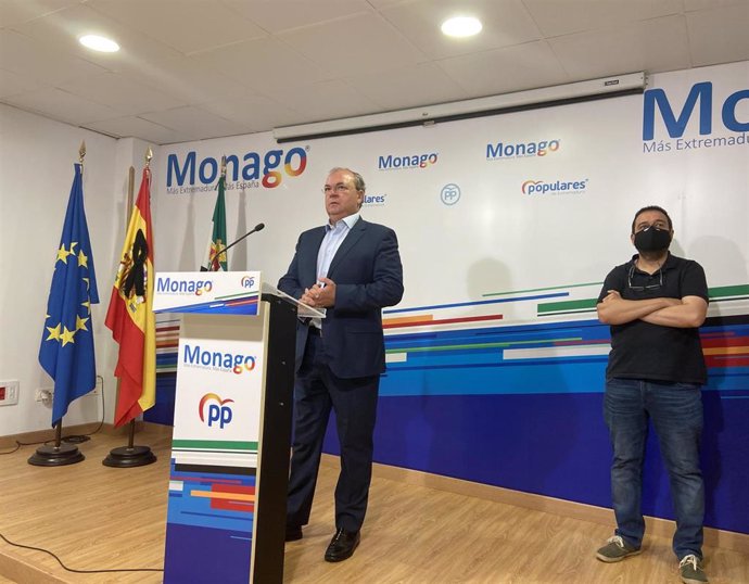 El presidente del PP de Extremadura, José Antonio Monago,