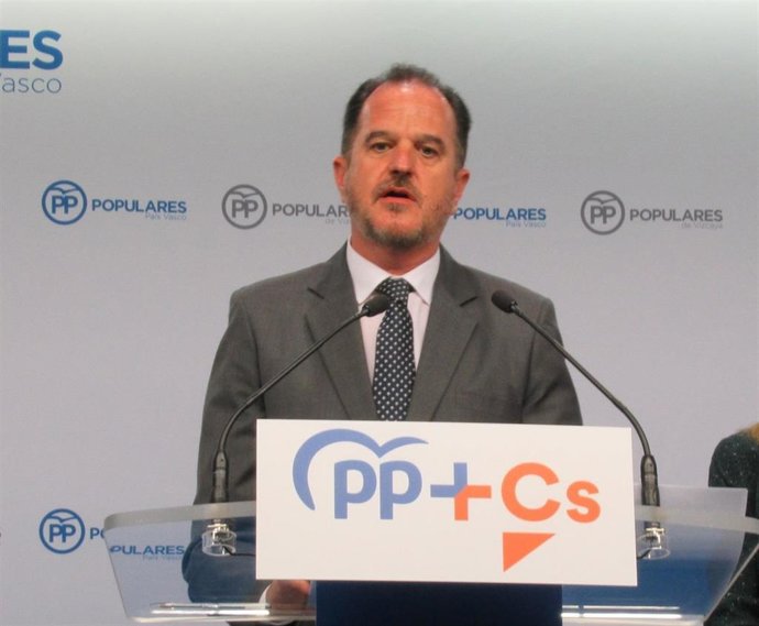 El candidato a lehendakari de la coalición PP+Cs, Carlos Iturgaiz.