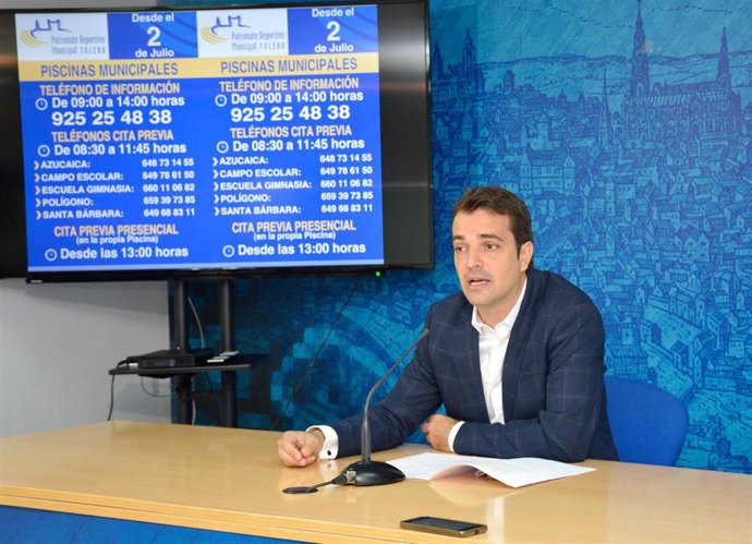 Concejal de Deportes, Pablo García, en el Ayuntamiento de Toledo
