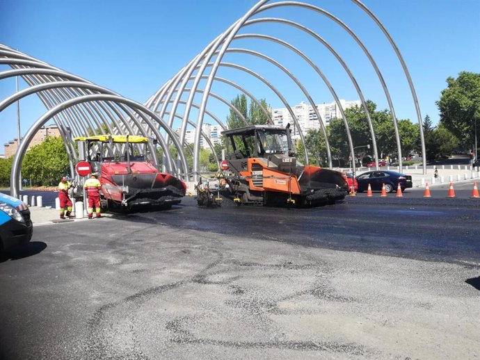 El Ayuntamiento de Madrid comienza la operación asfalto en la M-30