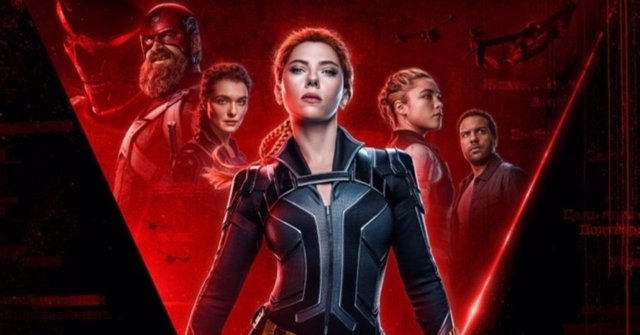 Cartel de Black Widow (Viuda Negra) con Scarlett Johansson