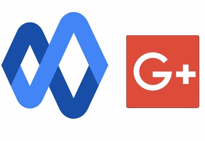Logos de Currents (izquierda) y Google+ (derecha).