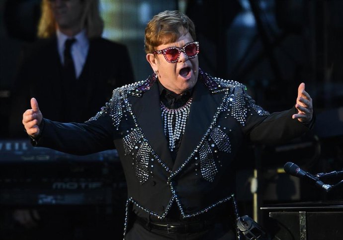 07 December 2019, Australia, Geelong: British musician Elton John performs during A Day On The Green Music festival at Mt Duneed Estate. Photo: Julian Smith/AAP/dpa