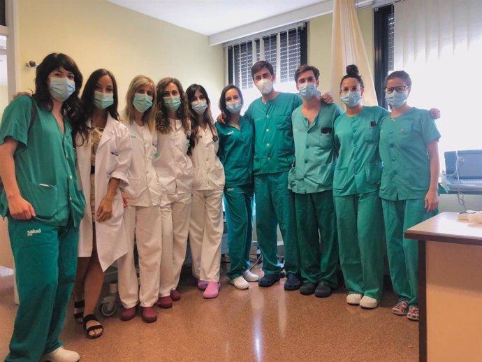 El equipo de la Unidad de Arritmias del Hospital Clínico de Zaragoza.
